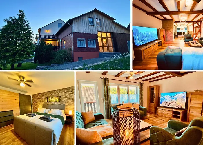 Ferienhaus Taufstein 2 - Terrasse Mit Grill- Garten - Wandern - 3 Schlafzimmer Bis 9 Personen Herbstein photo