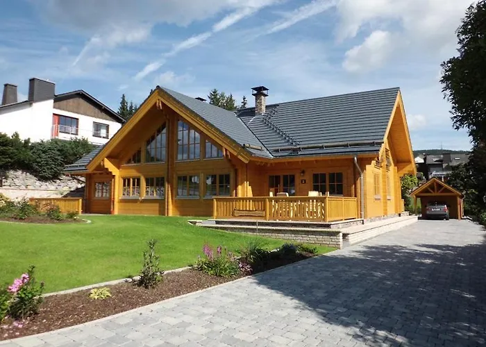 Luxus Blockhaus Willingen - Panoramablick, Direkt Am Skilift képek