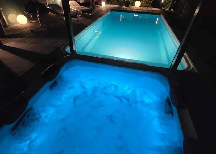All-In Rhein-Main - Whirlpool, Pool, Sauna, Fitness & Workspace! Ginsheim-Gustavsburg foto